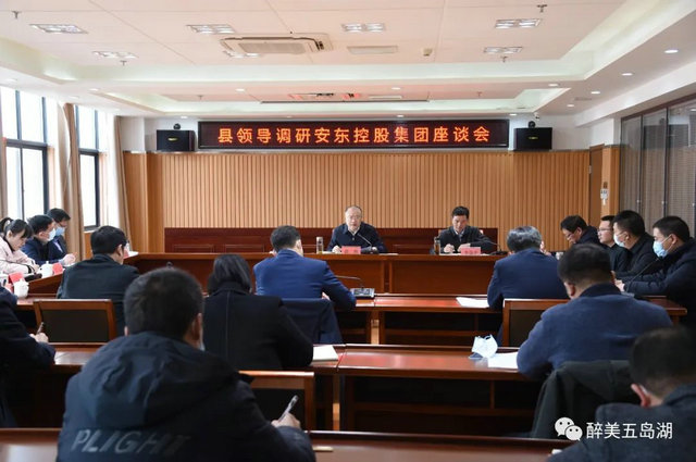 县领导专题调研安东控股集团(图文)