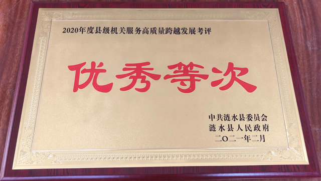 2020年度服务跨越发展优秀奖